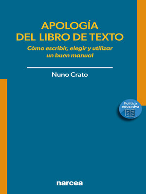 cover image of Apología del libro de texto